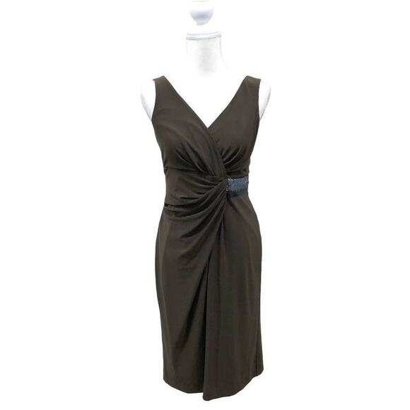 Anne Klein Dresses & Skirts - Anne Klein Jersey Knit Brown Sequin Dress 10
